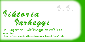 viktoria varhegyi business card